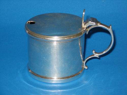 HALLMARKED STERLING SILVER MUSTARD POT