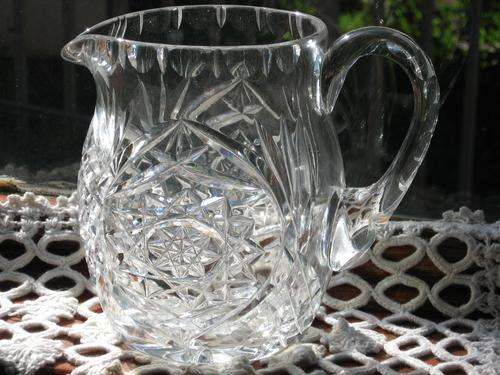 CUT CRYSTAL WATER JUG