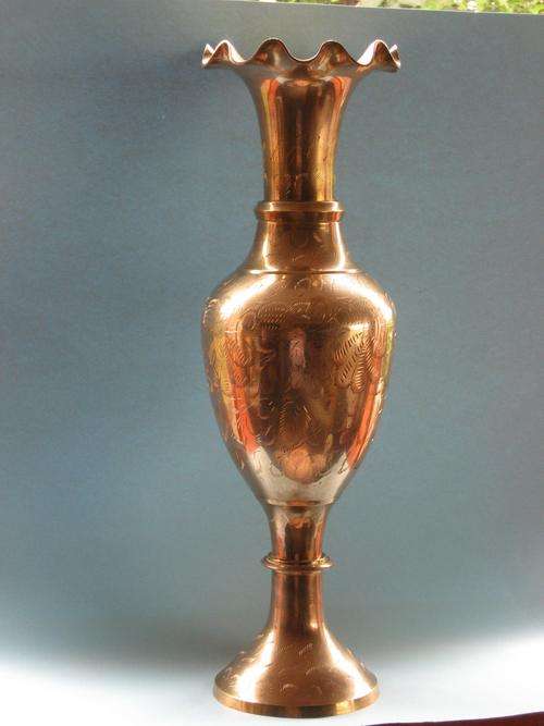 LARGE BRASS VASE