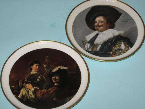 PAIR of BAVARIA CABINET PLATES