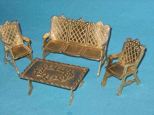 BRASS ORNAMENTAL MINI LOUNGE SET