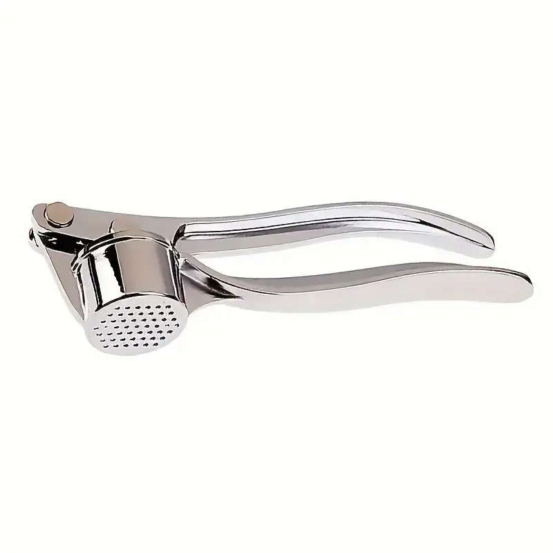 Easy-To-Use Manual Garlic Crusher - Zinc Alloy, Stainless Steel