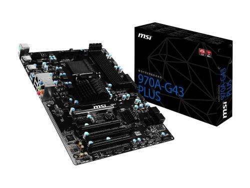 MSI 970A-G43 Plus AM3+/AM3 AMD 970 & SB950 SATA 6Gb/s USB 3.1 ATX AMD Motherboard