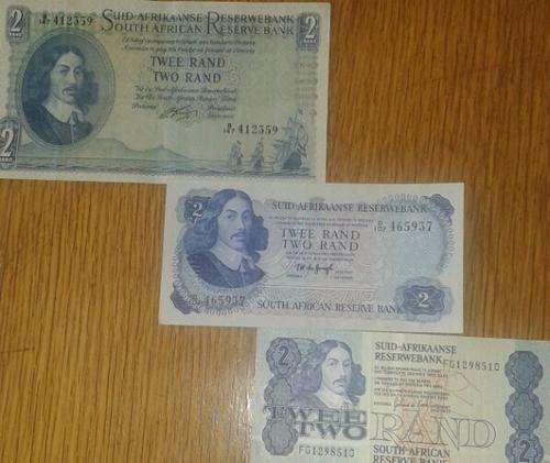 3x R2- NOTES ,RISSIK, T.W.DE JONGH, G. DE KOCK