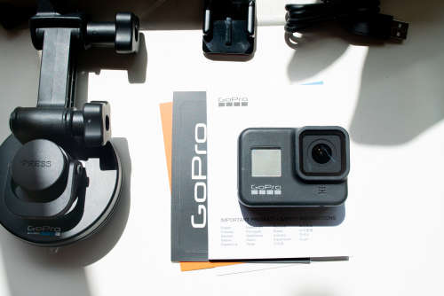 GoPro HERO8 Black *GREAT CONDITION, ORIGINAL BOX & SUCTION MOUNT ACCESSORY