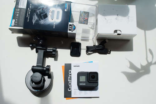GoPro HERO8 Black *GREAT CONDITION, ORIGINAL BOX & SUCTION MOUNT ACCESSORY