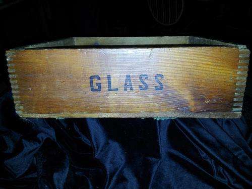 OLD WOODEN CRATE USED FOR GLASS - Crazy Wednesday