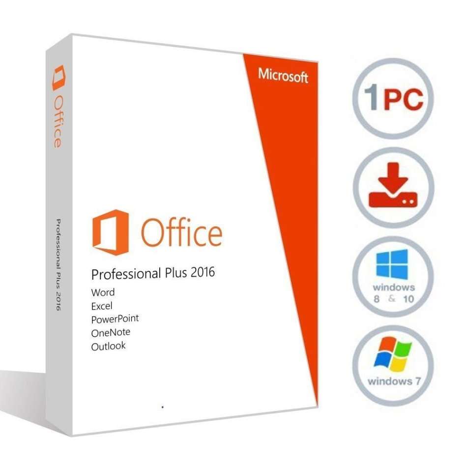 MICROSOFT OFFICE PRO PLUS 2016 32/64BIT WINDOWS