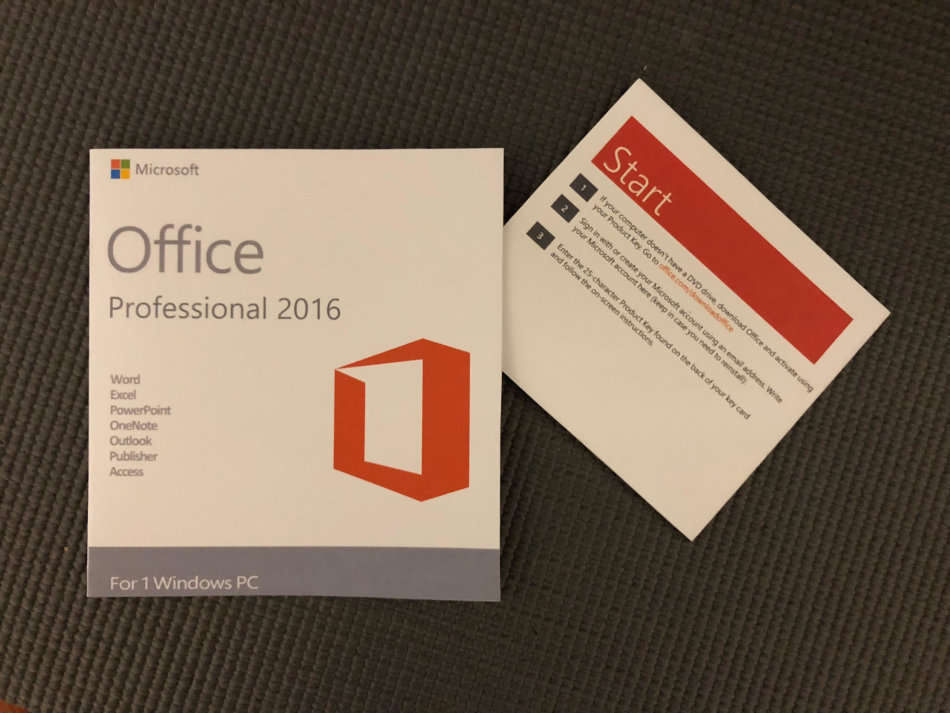 Microsoft Office 2016 Professional with Card Key!!!