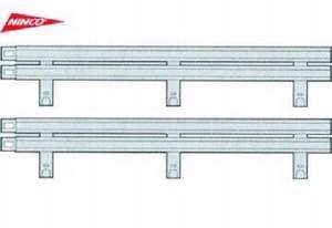 17 x Ninco Crash Barrier 10219 Silver