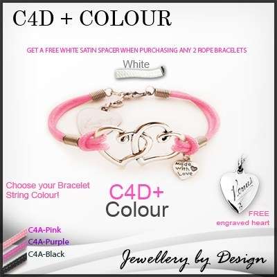 SparklingThings * DOUBLE HEART rope bracelet