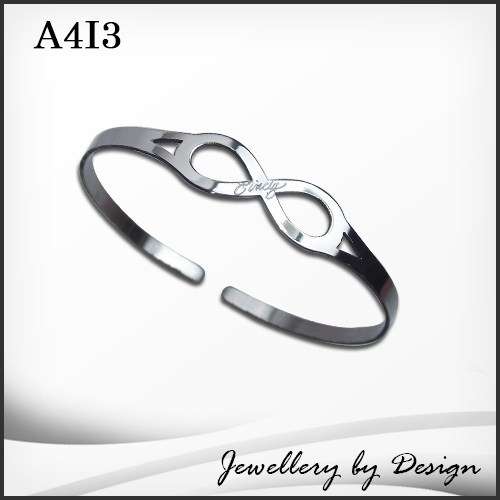 Gorgeous new Infinity cuff bangle in Stainless Steel.