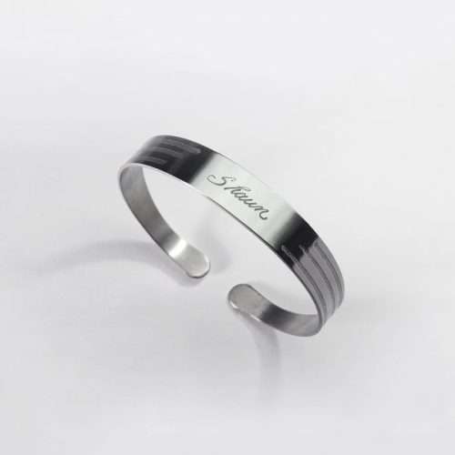 SparklingThings * Stainless Steel cuff bracelet with Free engraving
