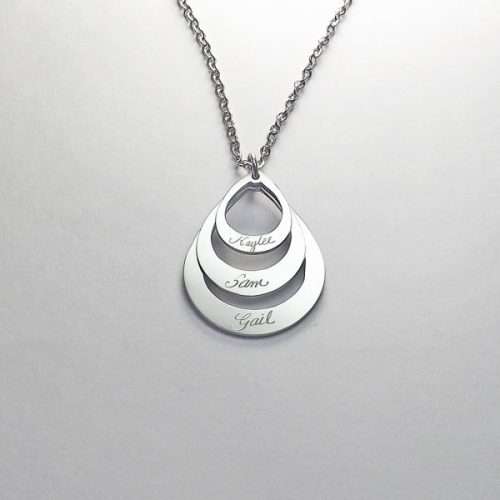 Triple Teardrop family pendant