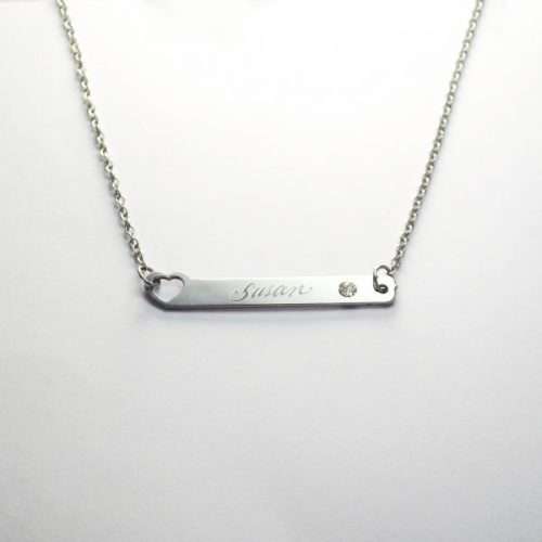 Stainless Steel heart ended plate