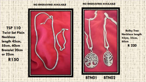 SHOP 2 Combo - Stainless steel Bulky Tree Necklace #2