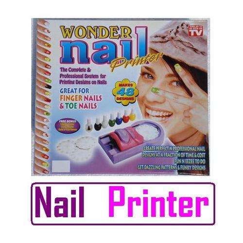 NAIL PRINTER & 5 NAIL POLISH