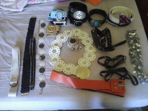 A LOT OF LADIES BELTS