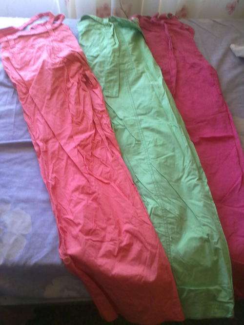 3 X SUMMER LONG PANTS SIZE 10  - AS NEW