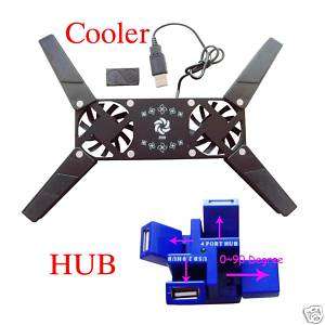 Laptop, PC USB Cooling fan with 4* Port High speed usb hub