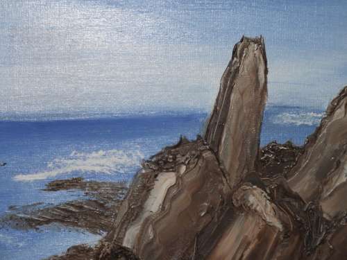 Blue Ocean . . . By: Cecilia Pekelharing Ready to hand on boxed canvas