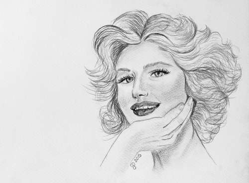 Joy sketch done on A4 watercolour board