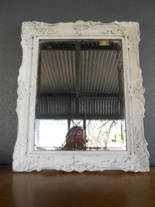 Vintage (?1920s) French Style Mirror with Distressed Frame