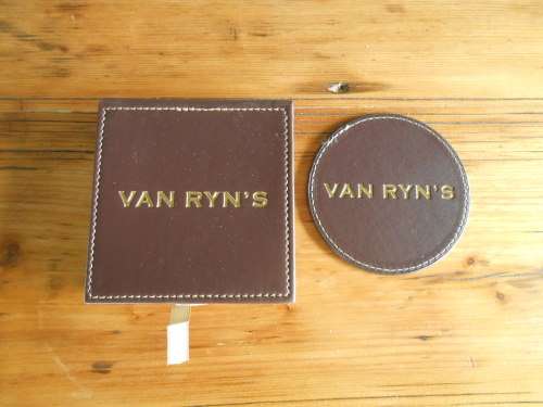 Van Ryn's Bonded Leather Bar Mats / Coasters (Excellent condition)