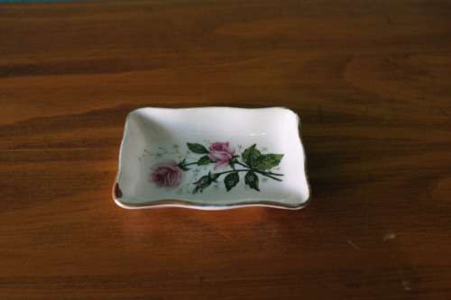 Tiny Vintage Trinket Dish (Staffordshire Bone China)