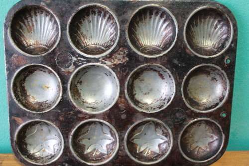 Set of 2 Heavily Tarnished Baking Trays (For Decor Use)