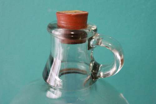 Vintage Glass Demi John (35cm tall and 16cm in diameter)