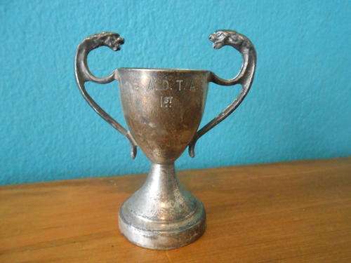 Small Vintage Trophy (Stands 6 1/2 cm tall) No Markings