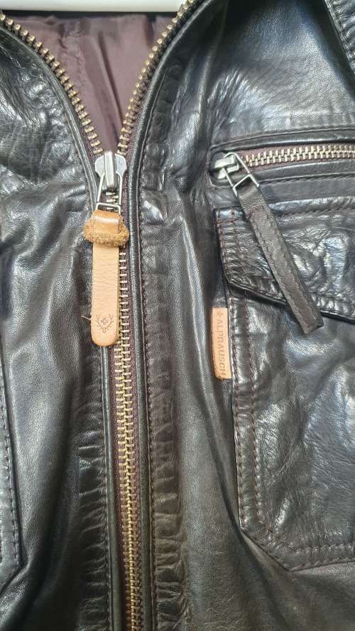 Genuine Leather Bomber Jacket