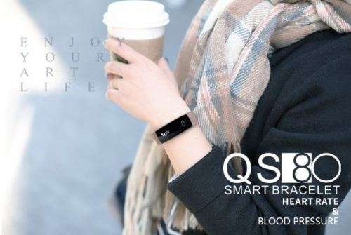 QS80 BLOOD PRESSURE / Heart rate / Pedometer / Sleep monitor Smart watch