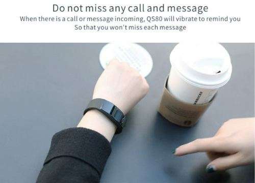 QS80 BLOOD PRESSURE / Heart rate / Pedometer / Sleep monitor Smart watch