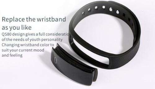 QS80 BLOOD PRESSURE / Heart rate / Pedometer / Sleep monitor Smart watch