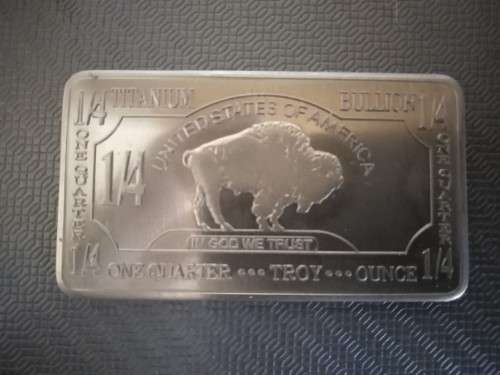 1/4 troy ounce Titanium Bar