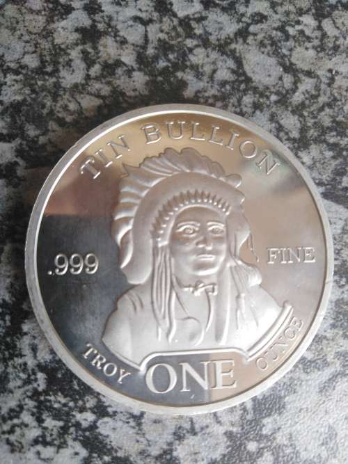1 Troy Ounce  Tin 99.999 fine