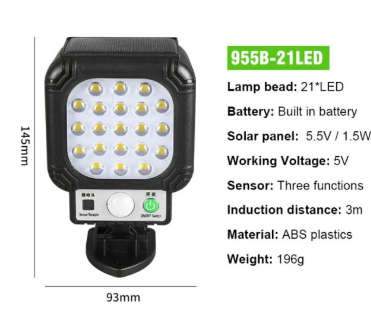 Solar LED Outdoor Spotlight-JX-966 WITH Panel