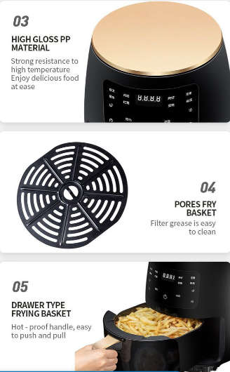 6-Litre Digital Air Fryer and Multicooker - Black