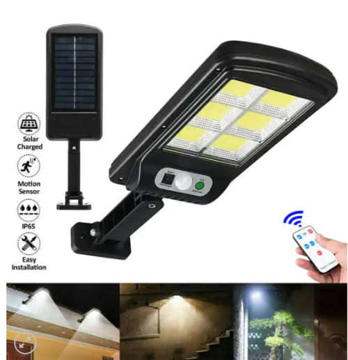 Solar LED 6 COB PIR Motion Sensor Outdoor Streetlight