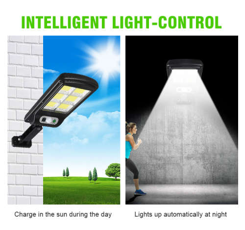 Solar LED 6 COB PIR Motion Sensor Outdoor Streetlight