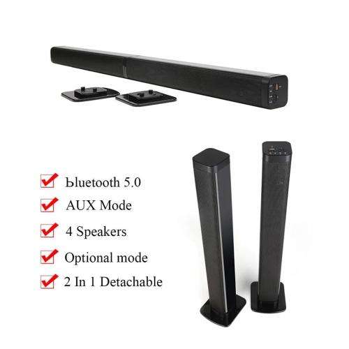 Detachable Wireless TV Soundbar Bluetooth Hifi 3D Stereo