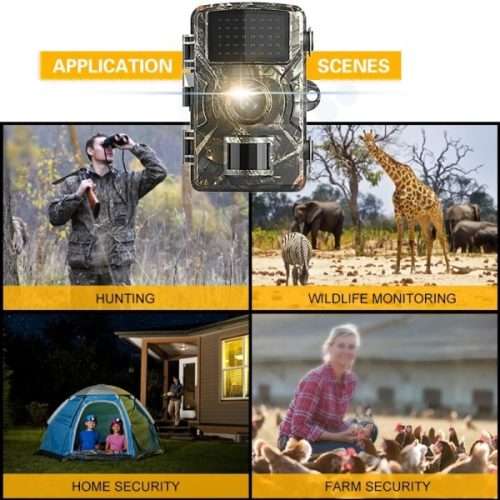 1080P Wildlife Hunting Trail Game Camera -  Motion Activated Security Camera  -IP66 Scouting Camera