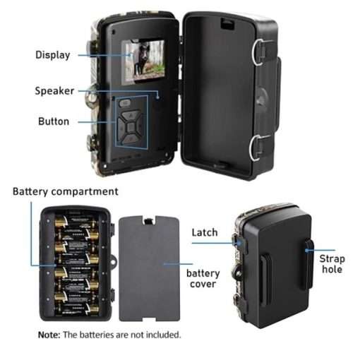 1080P Wildlife Hunting Trail Game Camera -  Motion Activated Security Camera  -IP66 Scouting Camera