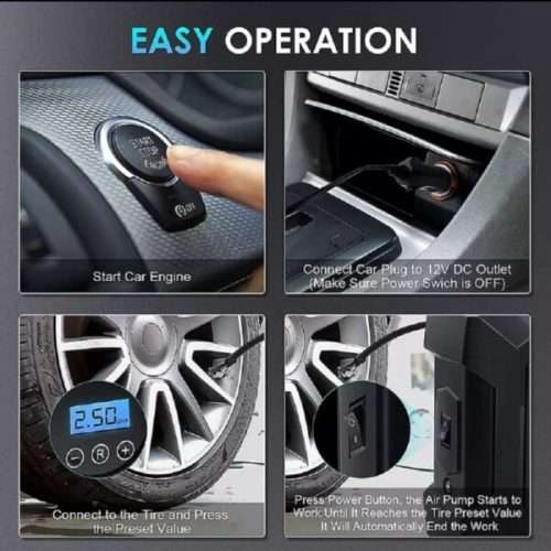 High-Pressure - High-Power - Heavy Duty Tyre Air Compressor Pump