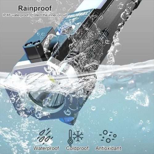 USB Charging Super Bright LED Flashlight With Safety Hammer