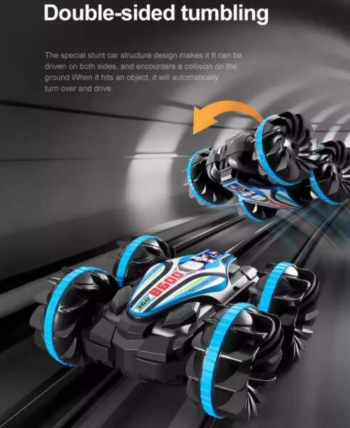 2.4Ghz - 4WD - Amphibious Stunt Car - with wristband remote control