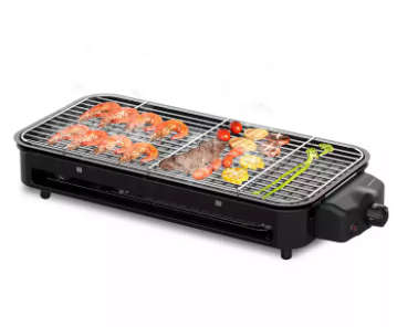 2 IN 1 - Portable Electric Barbecue Grill - 1500WATT