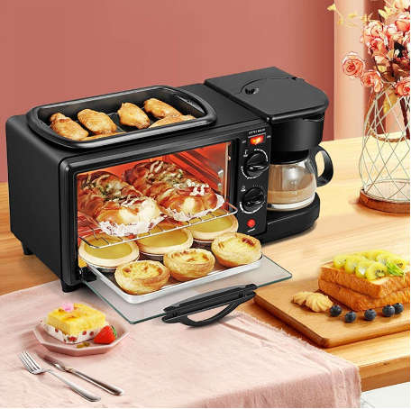 Large 3 In 1 Multifunctional Electric Breakfast Maker
